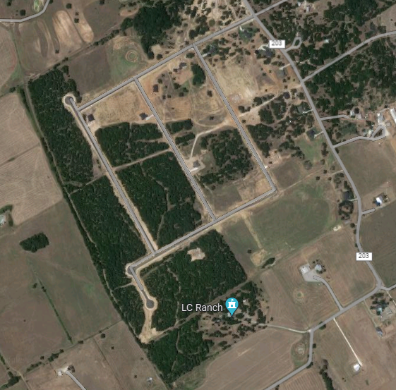 Satellite picture of Bella Oaks in Hood County